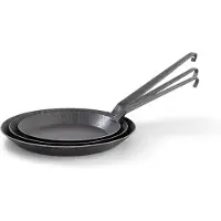 Origin Outdoors Schmiedeeiserne Pfanne Padella (Ø 32 cm, grigio)