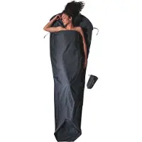 Cocoon MummyLiner Organic Cotton Sacco a pelo da viaggio (241 x 90/56 cm, blu)