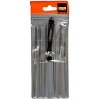 Bahco Set Di Lime Ad Ago Taglio Liscio Senza Manico 160 Mm 6 Unità