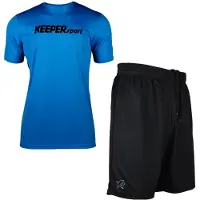 KEEPERsport Completo per l'allenamento blu / nero / bianco