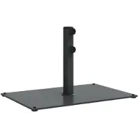 vidaXL Supporto per ombrellone Ø32/38/48 mm asta 15 kg rettangolare