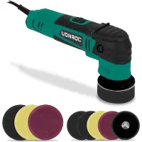 Vonroc Lucidatrice orbitale a doppia azione 400W – Include 8 tamponi per lucidatura