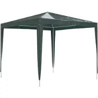 vidaXL Tenda professionale per feste 2,5×2,5 m verde 90 g/m²