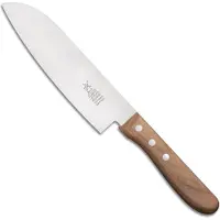Robert Herder 1940625020002 santoku, coltello da verdura in acciaio inossidabile, legno di ciliegio, 16,5 cm