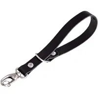 The Hantler Cinturino da polso Classic nero/ottone