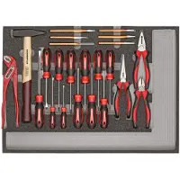 Gedore rosso R22350005 Set di utensili BASIS 1/1 CT modulo 23 pezzi, 3301686