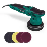 Vonroc Lucidatrice Auto Rotorbitale 650W - 125mm | Include 4 tamponi per lucidare