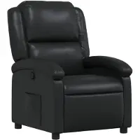 vidaXL Poltrona relax in Pelle finta nera