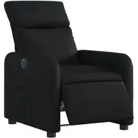 vidaXL Recliner elettrico in Pelle finta nera