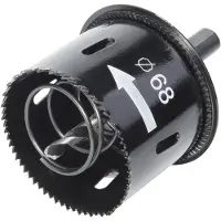 Wolfcraft Sega A Tazza Con Espulsore E Svasatore 68 Mm