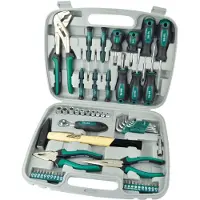BRÜDER MANNESMANN Set di utensili , 57 pezzi composto da: Pinze per pompe dell'acqua, pinze combinate, pinze telefoniche, - 1 pezzo (29057)