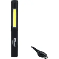 Ks Tools LED COB Lampada di ispezione a strisce da 350 lumen con LED spot UV e puntatore laser