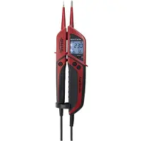 Testboy 79910 Tester di tensione Profi III LCD+ - Tester di tensione a 2 poli con test RCD