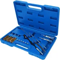 BRILLIANT TOOLS Set per la pulizia di sedi di iniettori e pozzetti 14 pezzi - BT551380