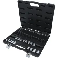 Ks Tools Set di bussole da 1/2" per viti ad esagono incassato 30 pz - 911.4510