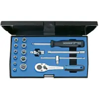 Gedore 20 EMU-10 Set di chiavi a bussola 1/4" 16 pezzi esagono 4-13 mm, 6162220