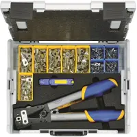 Klauke Scatola di assortimento Occhiello per cavi tubolari - Scatola di assortimento per elementi di fissaggio LBOXX65B
