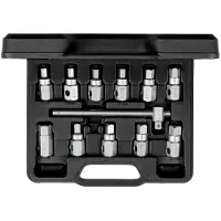 Gedore red R15553004 Set di chiavi di servizio per olio con impugnatura a Q da 3/8" 12 pezzi, 3301544