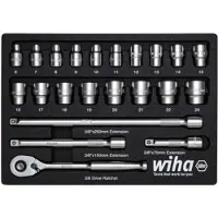 Wiha 44708 Gelenk-Steckschlüsseleinsatz-Set 280 mm (44708)