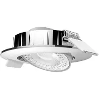 MEGATRON Luce LED da incasso Slimo, orientabile, cromo