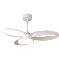 Mantra-Iluminacion Ventilatore da soffitto LED Infinity, bianco, DC silenzioso, Ø 93 cm, CCT