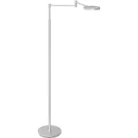 Steinhauer Piantana LED Soleil, colore acciaio, metallo, dimmer