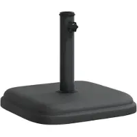 vidaXL Supporto per ombrellone Ø32/35/38 mm asta 11 kg quadrata