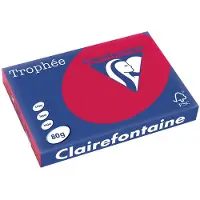 Clairefontaine Carta Colorata Rosso ciliegia A3 80 g/m² (500 fogli)