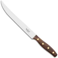 Robert Herder K6R 97351959180000 coltello trinciante in acciaio inox, legno di noce, 18 cm
