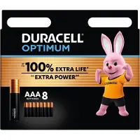 Duracell Batterie Optimum AAA MN2400/LR3 8er Blister