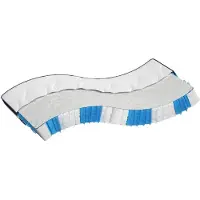 vidaXL Materasso pocket spring core medium firm 140x190 cm