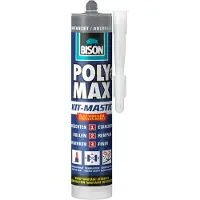 Bison Sigillante Poly Max – Grigio antracite – Universale – per tutte le giunture – 280 ml