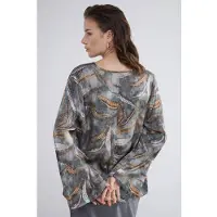 Summum Woman Top V Neck Dotted Leafs Cloud Taglia: 38 | Magliette intime Outlet | Donna