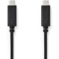Nedis Ccgb64700bk10 Cavo Usb 3.2 Gen 1 Usb-c M-usb-c M 4k A 5 Gb/s Nichelato 1 M 60w 60hz