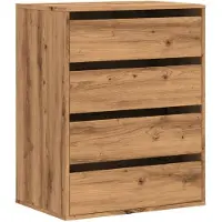 vidaXL Cassettiera in rovere Artisan 60x41x76 cm materiale a base di legno