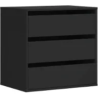 vidaXL Cassettiera nera 60x41x58 cm materiale a base di legno