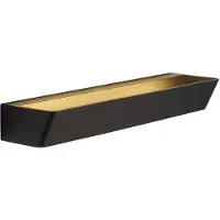 Mantra-Iluminacion Applique a LED Altea, larghezza 37 cm, nero, up/down, alluminio