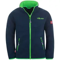 TROLLKIDS Kids Oppdal Jacket XT Giacca in pile Bambini (92, blu)