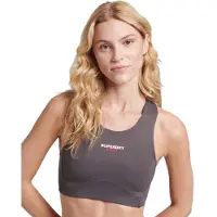 Superdry per donna. WS311591A Reggiseno Core Active grigio (XS), Sportivo, Multisport, Polister riciclato, Sostenibile