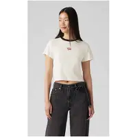 Levi's Gr Essential Sporty Tee Mini Flag Egret Taglia: XS | Maglie Sportivi Outlet | Donna