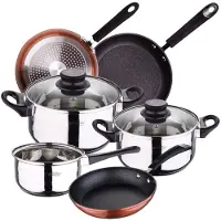 San Ignacio Set Di Pentole E Padelle 20/24/28 Cm Pk3674 5 Pezzi