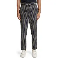 Scotch & Soda Seasonal - Loose Tapered Striped Seersucker Chino Navy/ Whit Taglia: W32L32 | Pantaloni chino Outlet | Uomo | Blu