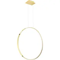 Thoro Lighting Lampada a sospensione RIO 78 oro lucido LED 3000K 1xLED 32W alluminio 150x16x78cm