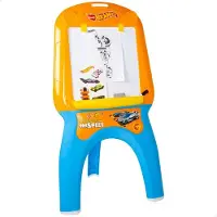 Hot Wheels Lavagna A Secchiello Per Bambini Con Adesivi Pennarelli E Fogli Da Colorare