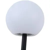 LINDBY Lampade LED solari Lago di , set di 3, globi, picchetto a terra, bianco
