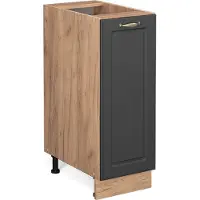Vicco Armadio cucina dispensa alto Fame-Line Antracite-oro 30 cm senza piano di lavoro, Model 38413