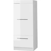 Vicco Mobile cucina dispensa Fame-Line Bianco lucido/Bianco 60 cm, Model 38538