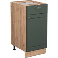 Vicco Mobiletto base per cucina Fame-Line Verde-oro rustico 40 cm senza piano di lavoro, Model 38320