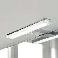 EBIR Luce per specchio a LED Pandora, cromo, larghezza 30,8 cm