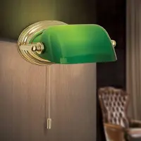 Orion Applique Harvard con cordino, ottone/verde